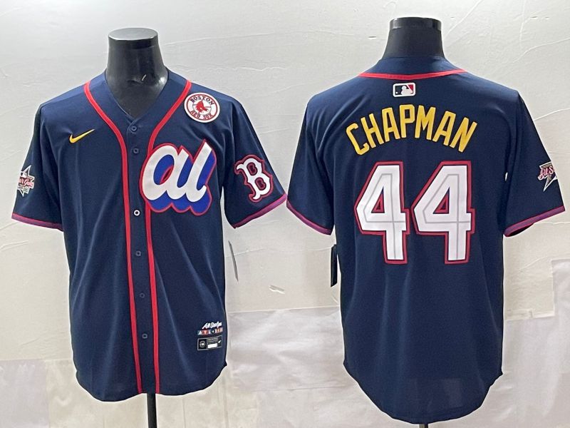 Men 2025 Boston Red Sox #44 Chapman Drak Blue All star Nike MLB Jersey style 02->boston red sox->MLB Jersey